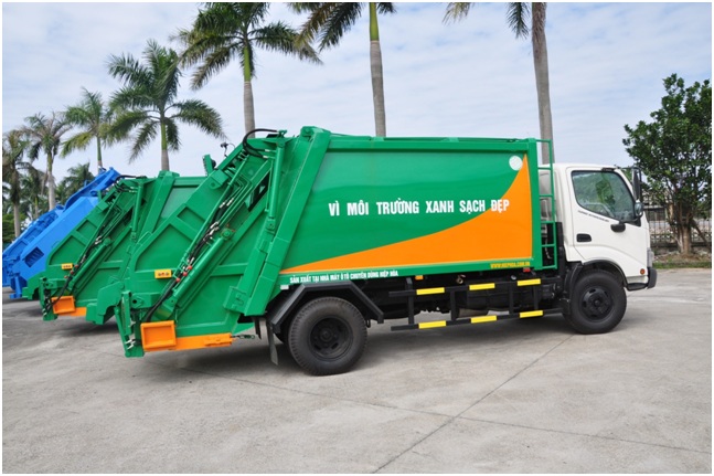 Xe cuốn ép chở rác Hino - Công Ty TNHH Ô Tô Và Xe Chuyên Dùng Việt Nhật